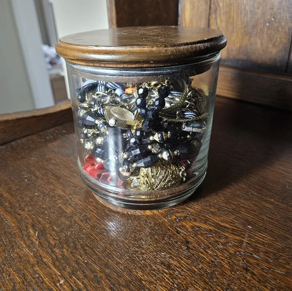 Assorted Jewelry Collection in Glass Jar - Picture 4 of 7